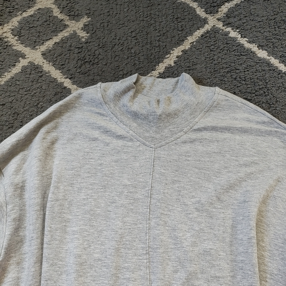 Athleta Women's Apollo Crewneck Sweatshirt Athletic Grey Soft Small Petite - Picture 5 of 14